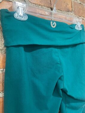 Victoria’s Secret PINK Green Fold-over Leggings | EUC | Sz M